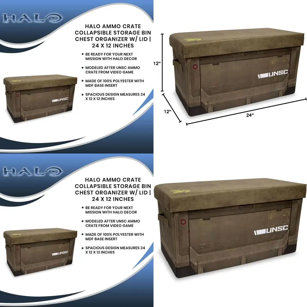 

Складной контейнер для хранения с крышкой, тканевая корзина-органайзер для коллекционных предметов и видеоигр, 24x12 дюймов