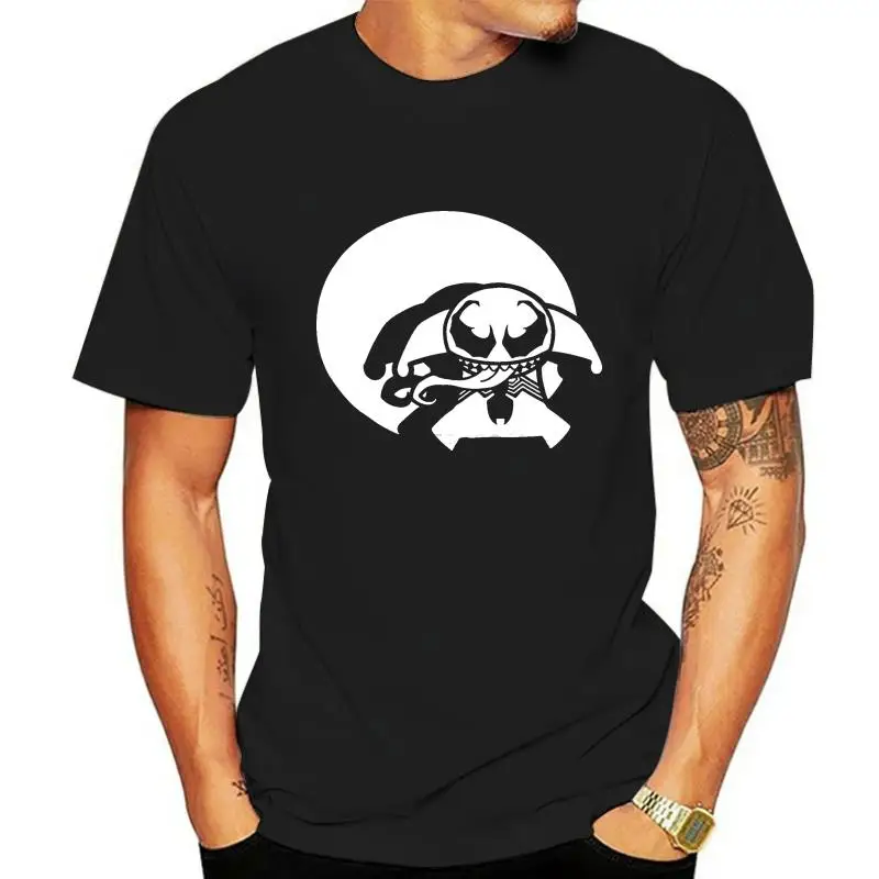 Venom ( Comics) Mens T-Shirt - Chibi Style Moonlit Baby Venom Image(1)