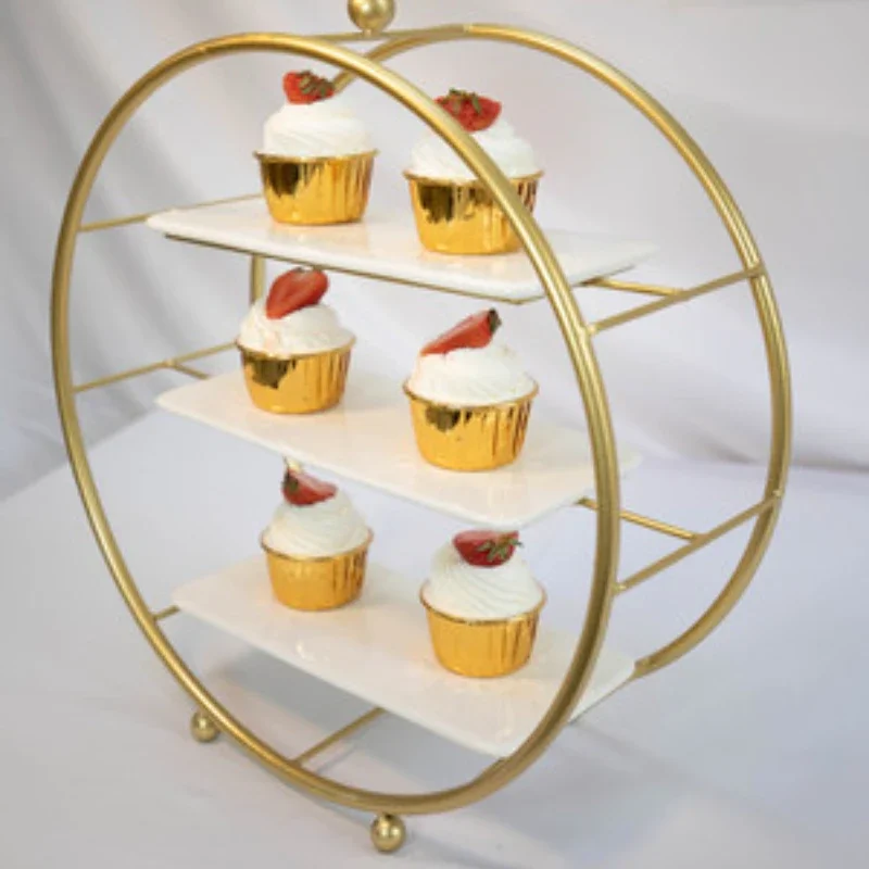 

Dessert Table Decoration Display Stand Dessert Pastry Tray Cold Meal Tea Break Table Cake Shelf Afternoon Tea Dim Sum Rack