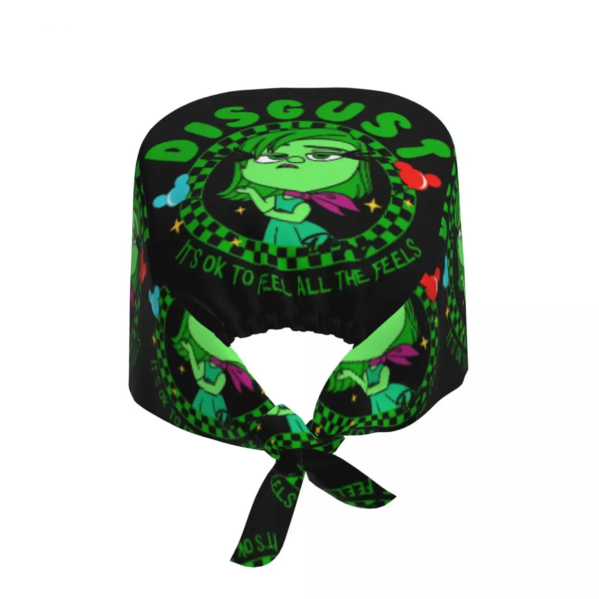 DISGUST Inside Out Nursing Work Cap Surgical Scrub Caps Unisex Nursing Hair Hats Work Scrubs Hat for Hospital Pharmacy