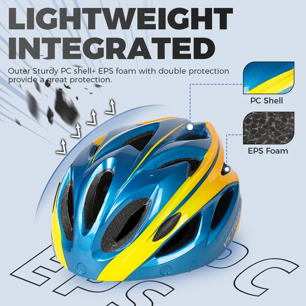 VICTGOAL MTB Electric Scooter Bicycle Helmet for Men Taillight Goggles Lens Sun Visor Cycling Helmets