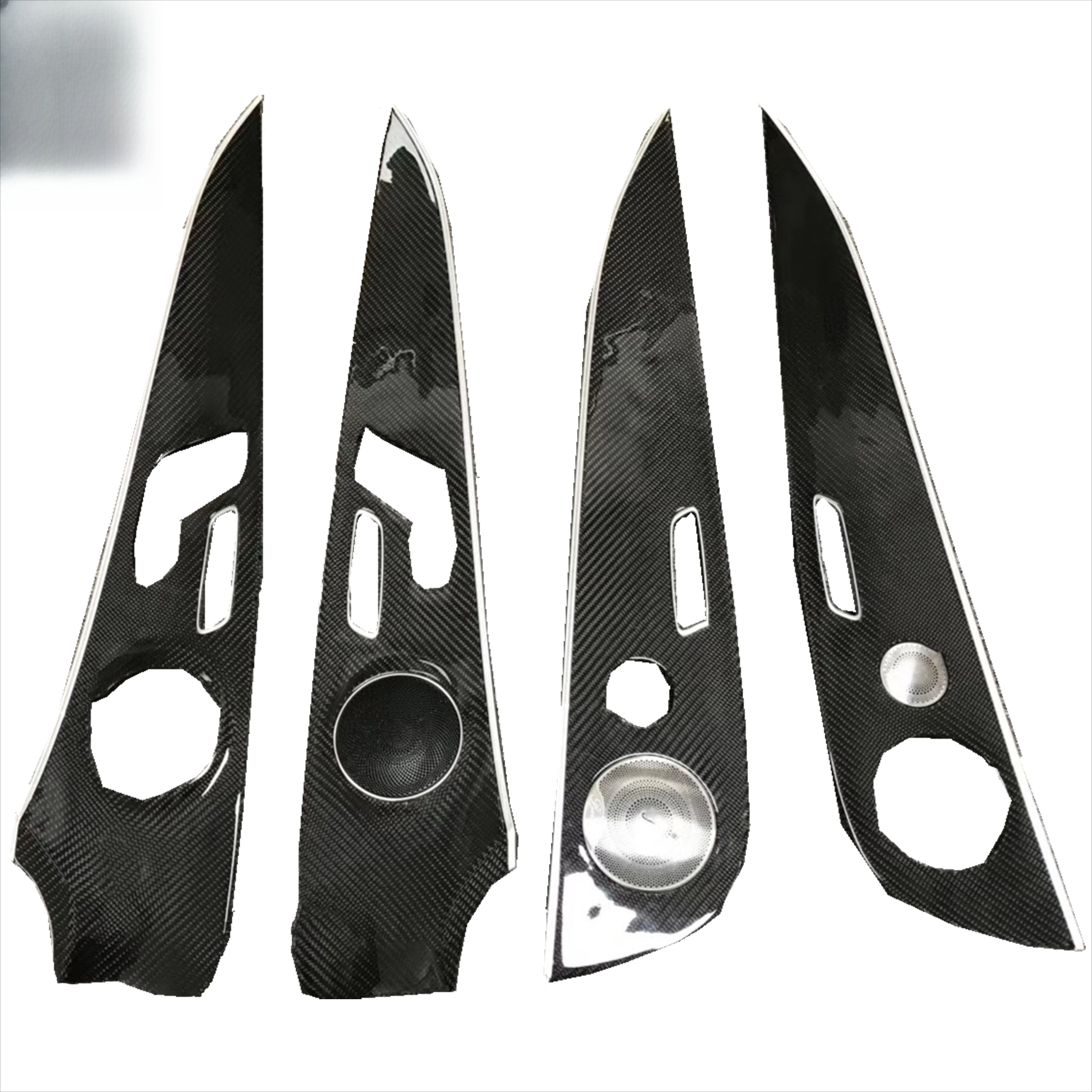 

Carbon fiber automotive trim is suitable for W205C63 C43 W213 E63 E300 E200 door trim panels.