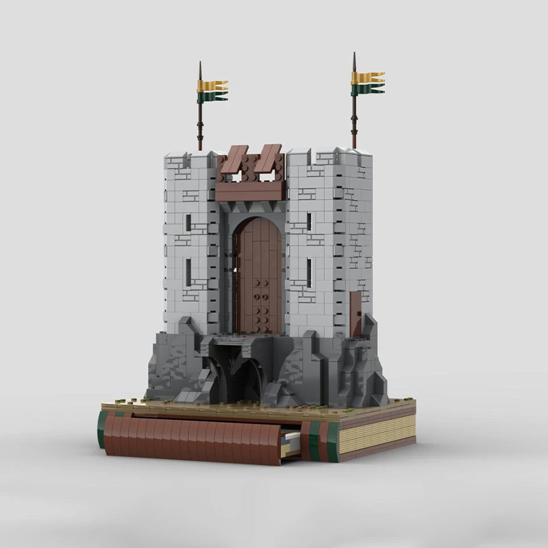 

NEW 1136PCS MOC Fantasy Movie Gate Helms Deep Model DIY Creative Assembly BricksHome Decor Display Birthday Gift Collectible