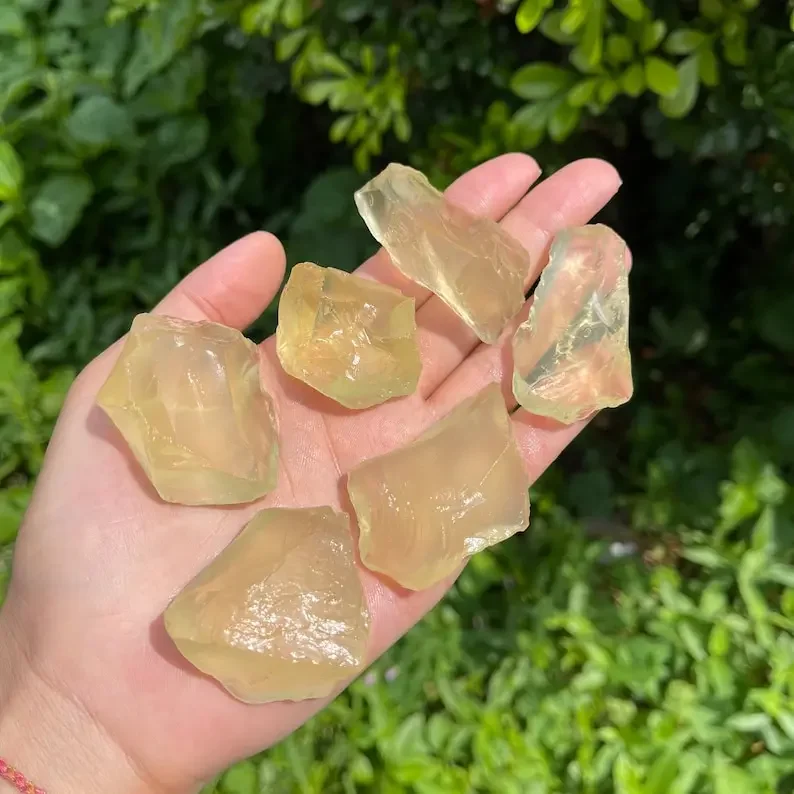 Raw Citrine Stone Natural Citrine Crystal Natural Citrine Stone Raw Crystal Healing Crystals and Stones Not Heated