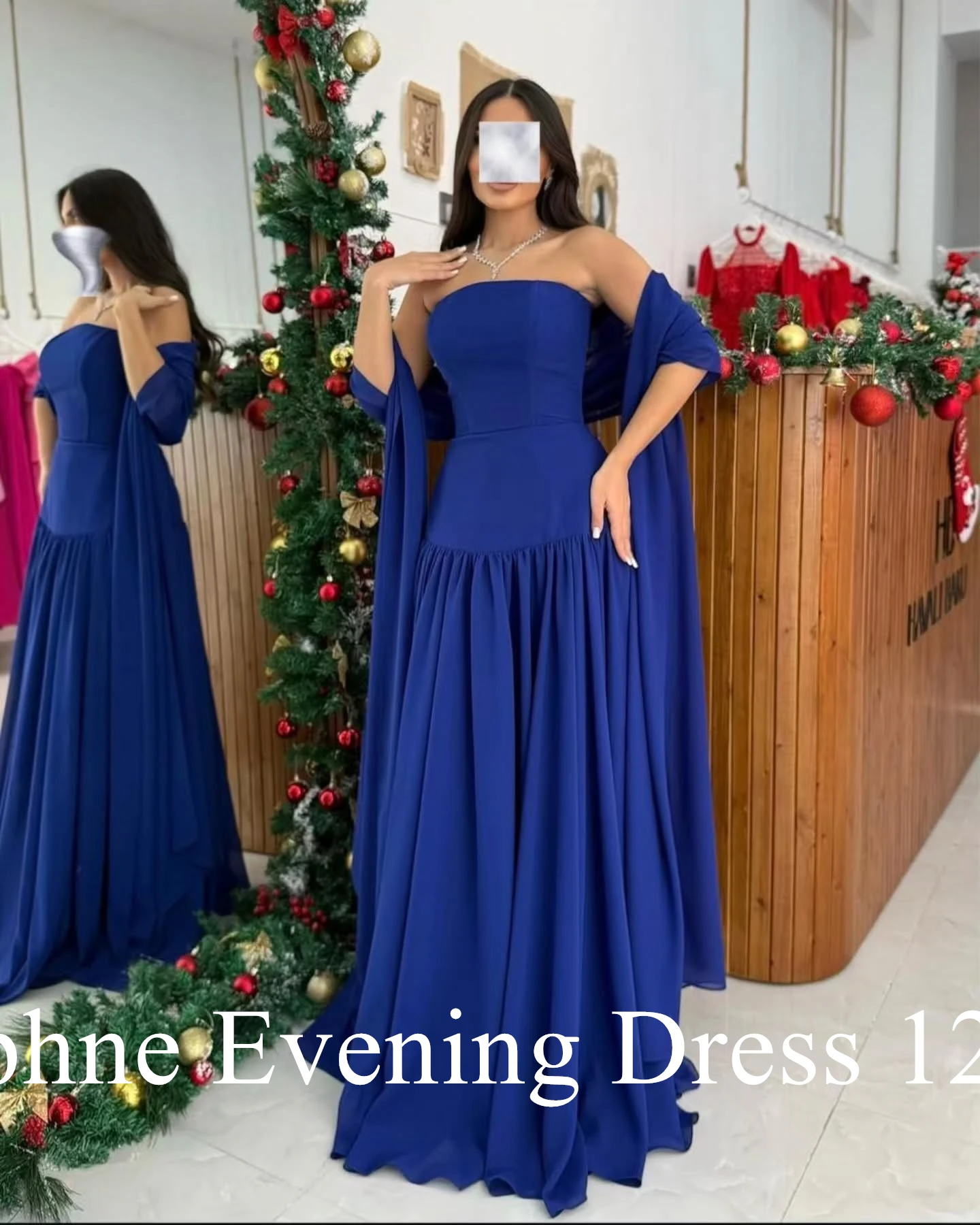 Customized Modern Strapless Ribbons Evening Dresses Temperament Jersey Pleats Photo Color Vestido De Noche Vestido De Festa