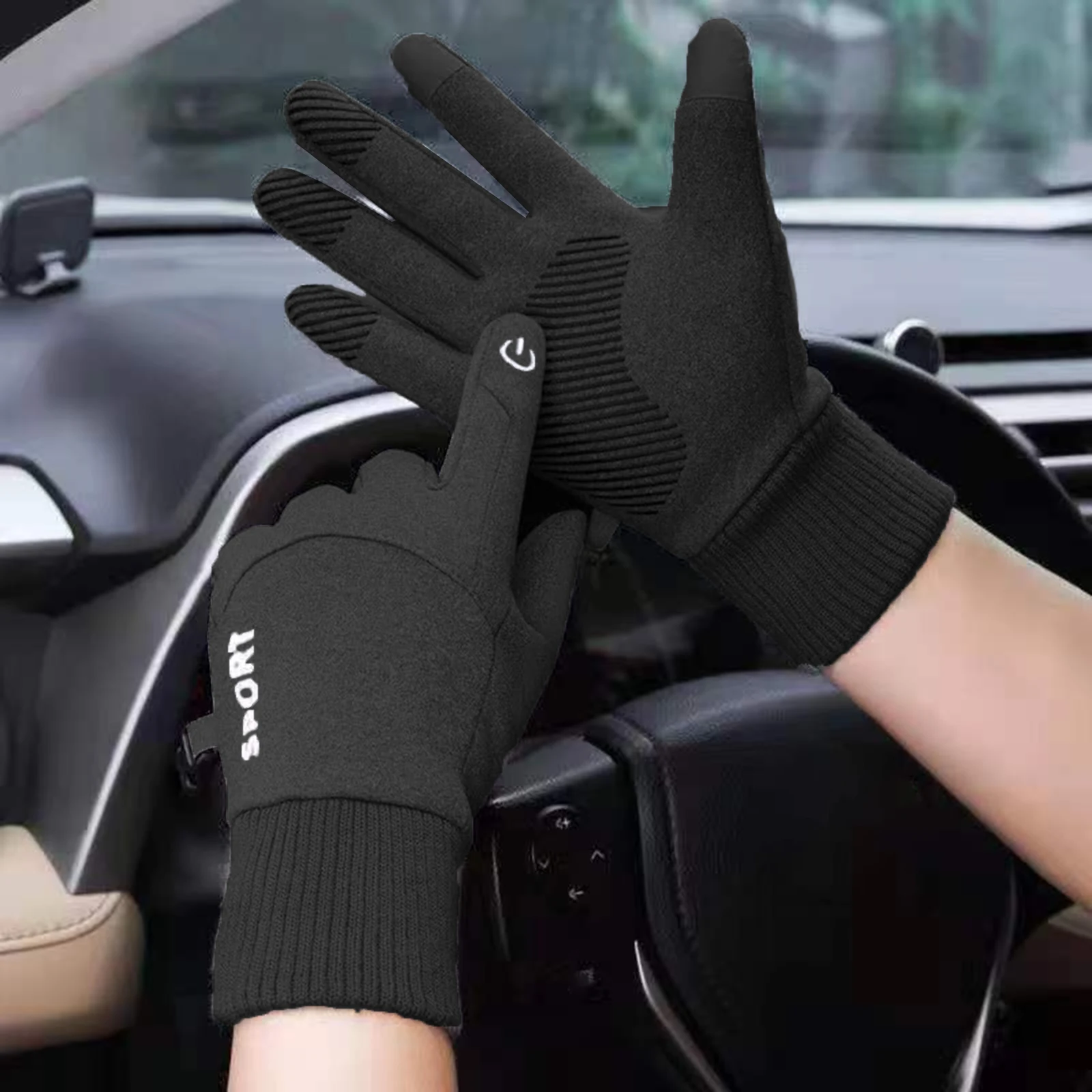 Winter Cycling Warm Gloves for Men Women Touchscreen Winter Gloves for car Driving Outdoor Sports Riding Hiking Skiing Skating