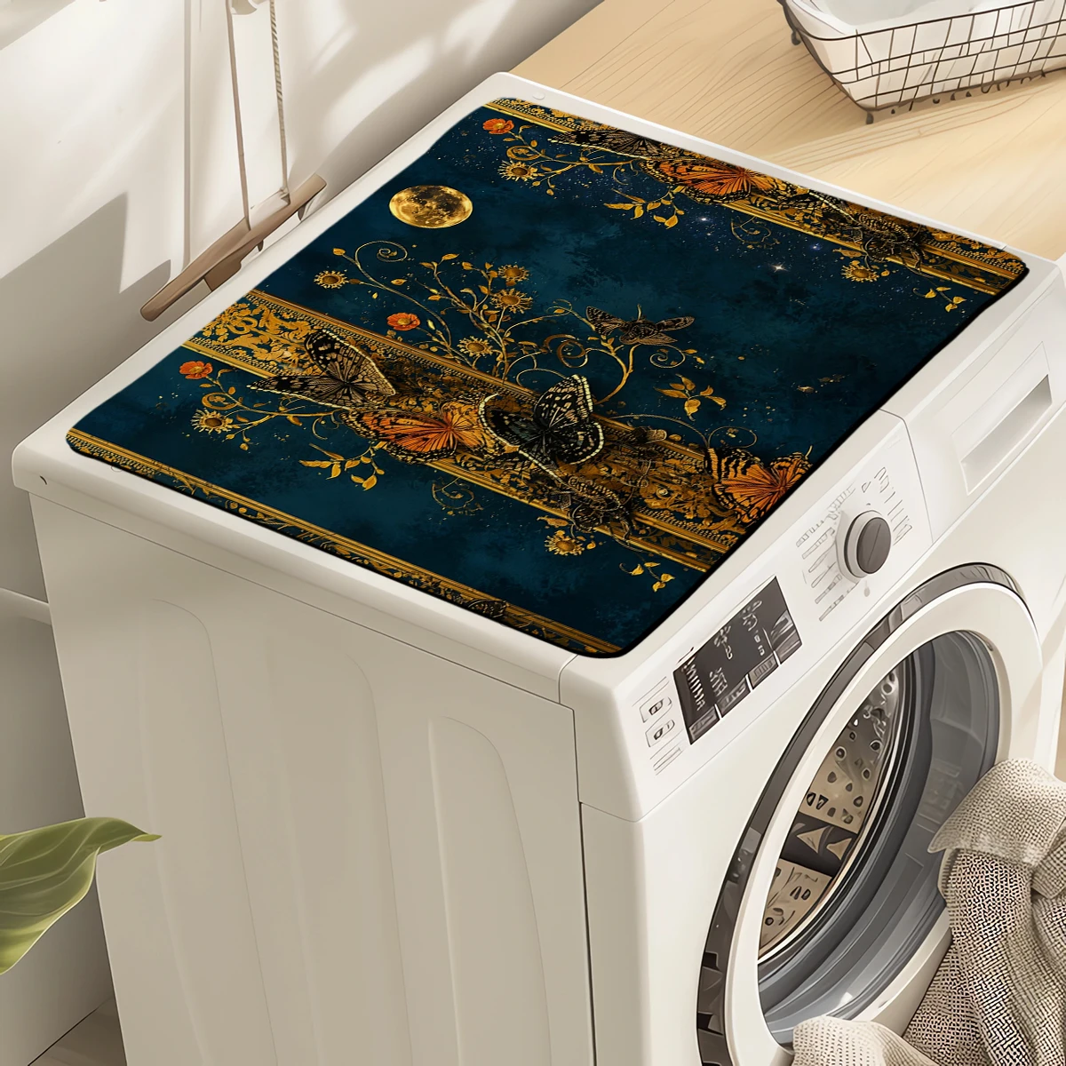 Artistic Octopus Pattern Polyester Absorbent Mat - Stylish Home Decor Mat with Chinese Calligraphy Design for Indoor Use