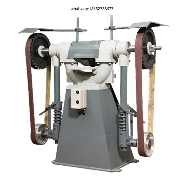 Manual Metal Sand Belt Sander Grinder Grinding Sanding and Polishing Machine for Faucet Industry