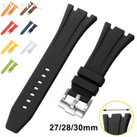 Rubber Silicone Watch Band 26mm 27mm 28mm 30mm for AP Royal Oak Offshore 15400 26470 15703 Strap for GA2100 Bracelet Accessories