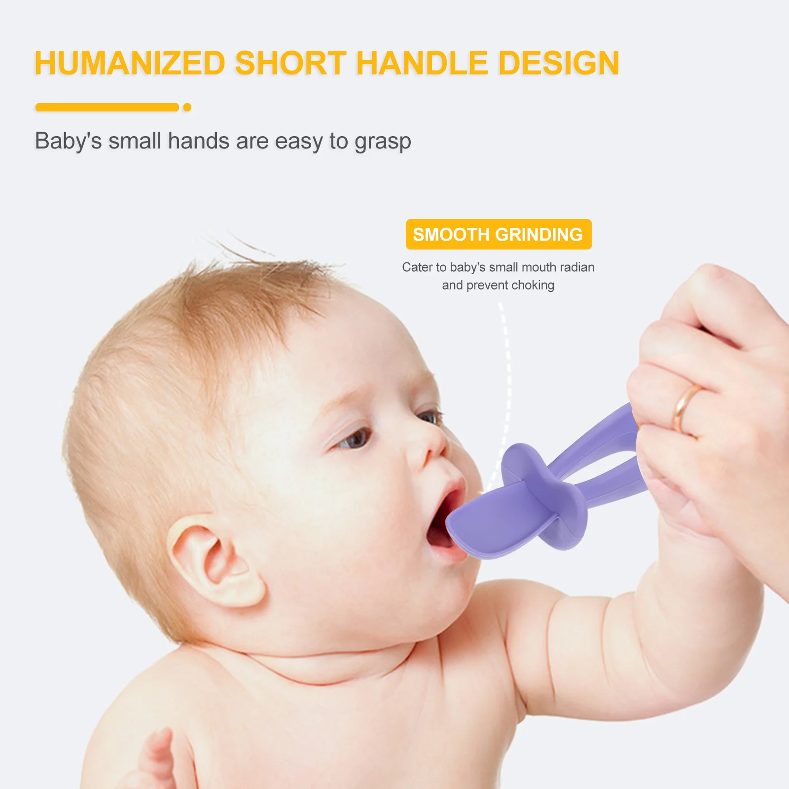 

2Sets Toddler Utensils Baby Spoons Forks Training Tableware Durable Non Slip Handle Safe Material Baby Feeding Practice Set