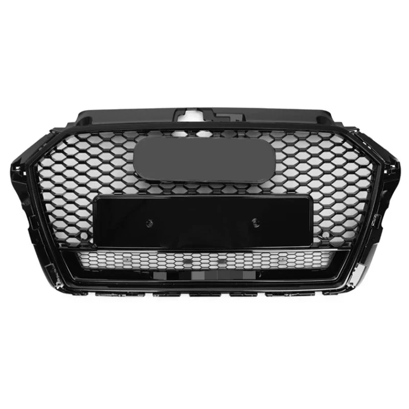 Front Hood Grille Car Front Bumper Grill Center Grill for RS3 Grill for  A3/S3 8V.5 2017-2020 for Quattro Design