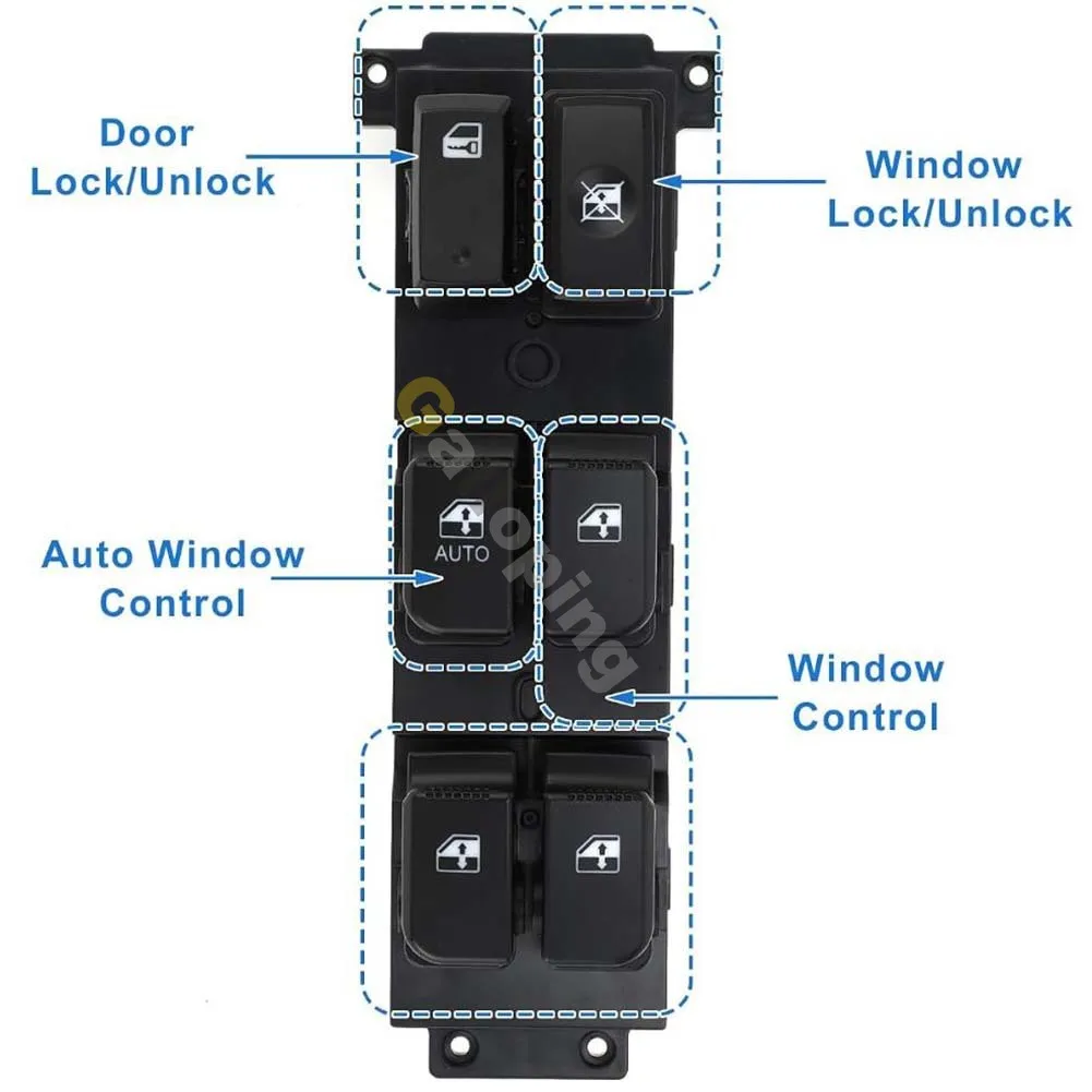 Front Left Electric Master Window Control Switch For Hyundai Santa Fe 2007 08 09 - 2011 Car Accessories 93570-2B140 93570-2B000