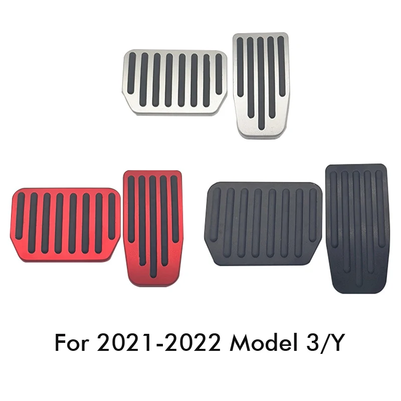 Foot Pedal for Tesla Model 3 Foot Pedal Model Y Accelerator Gas Fuel Brake Pedal Rest Pedal Pads Mat Cover Car Accessories