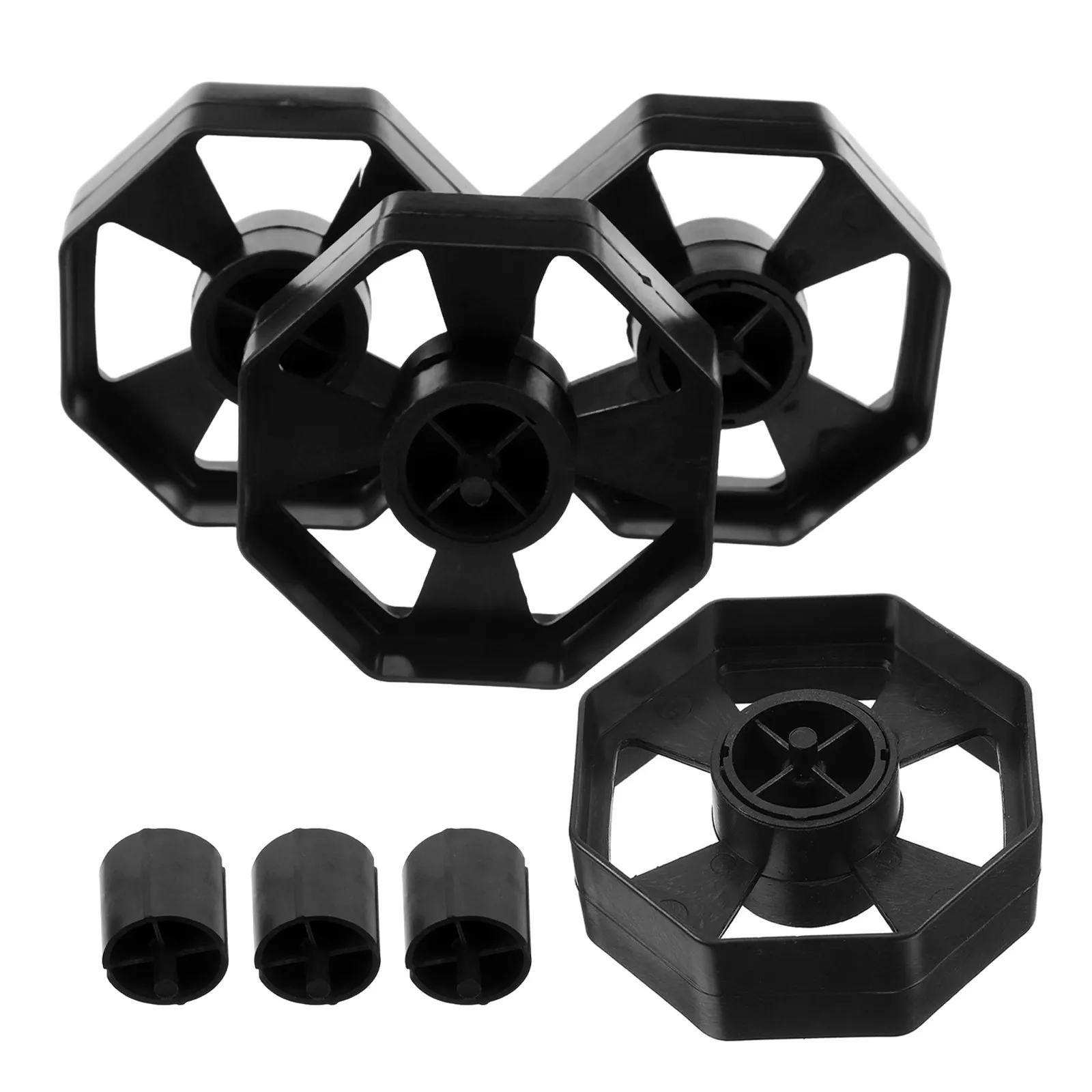 

4Sets Tape Dispenser Replacement Core Wheel Roller Insert for Desktop Tape Holder Stable Smooth Rotation Office Supplies