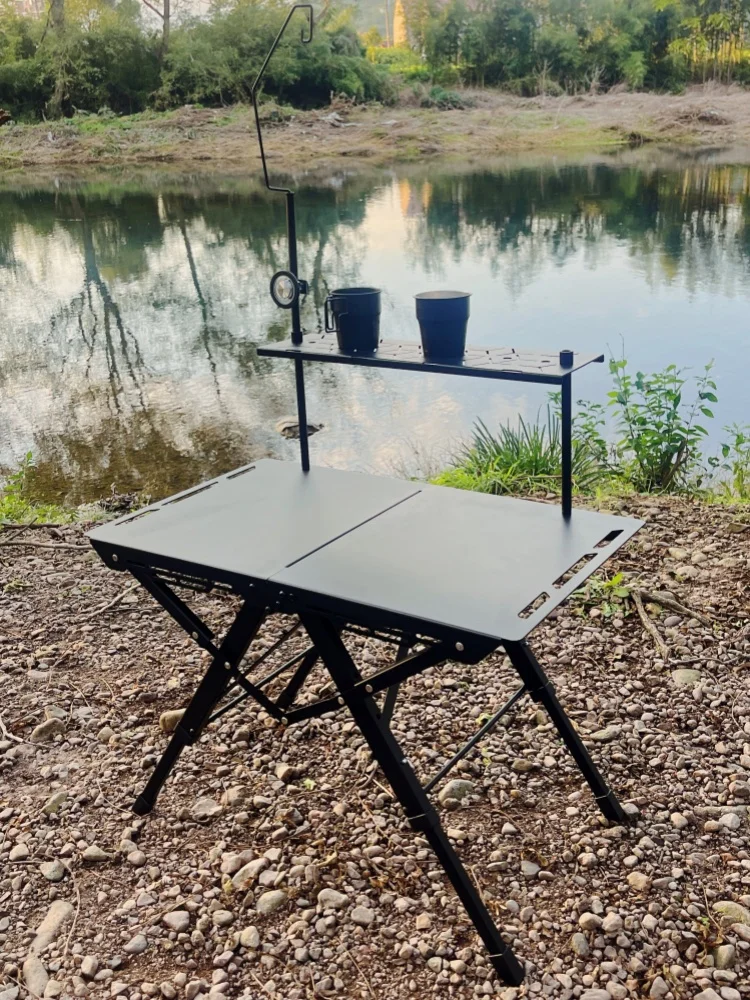 

Outdoor Camping Folding Table Portable Aluminum Alloy Tactical Table Lightweight Folding Table Picnic Tea Desk Camping Table