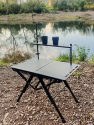 Outdoor Camping Folding Table Portable Aluminum Alloy Tactical Table Lightweight Folding Table Picnic Tea Desk Camping Table