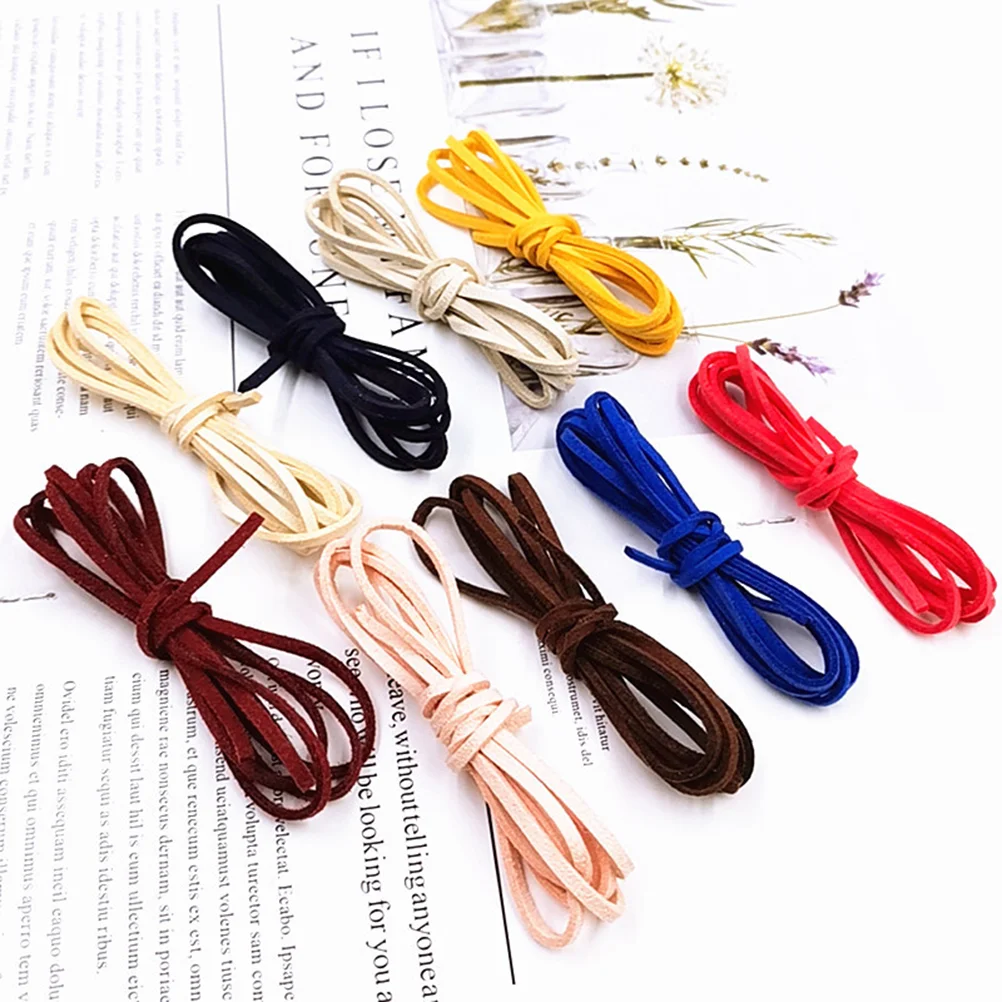 Velvet Buckskin Corda para DIY Knitting Jóias, Faux Thread, Cord Making, 3mm, 30 Pcs