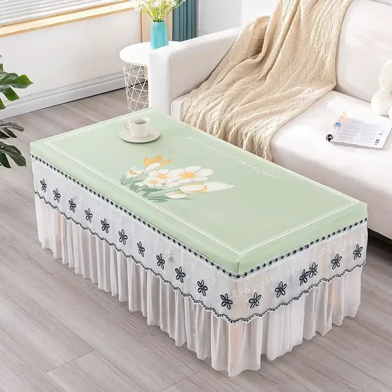 

Printed household dust-proof generation of high-grade sense tablecloth 2024 yellow