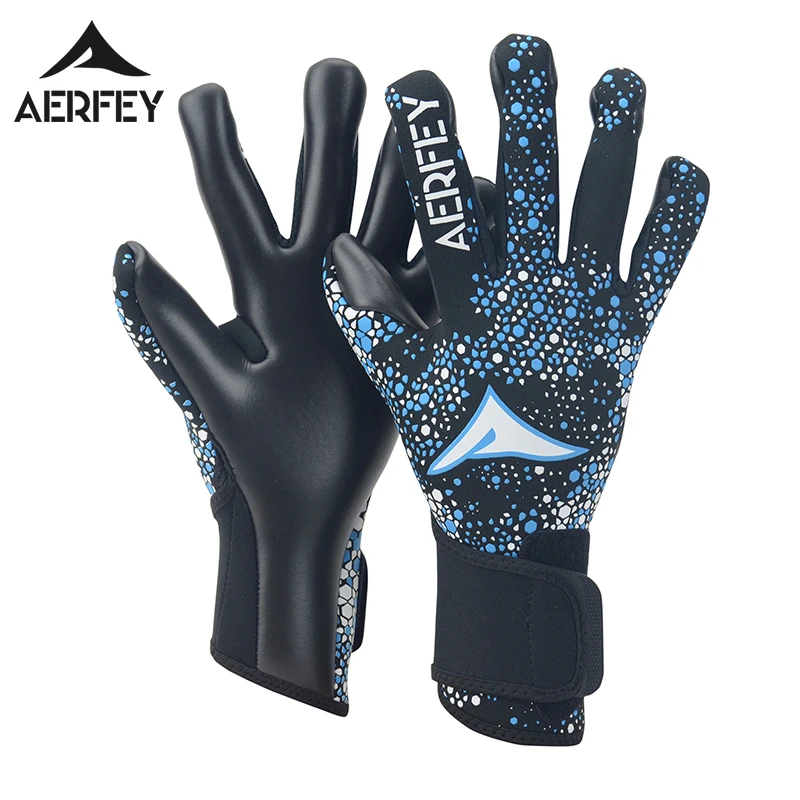 AERFEY Football Soccer Goalkeeper Gloves Thicken Latex without Fingersave Non-slipand Wear-Resistant