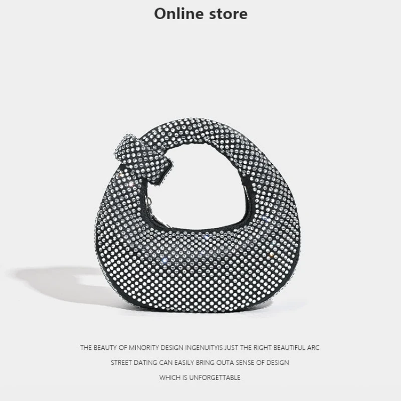 

Arrival Top-Handle Bag Shiny Aurora Water Diamond Women's Bag with Versatile Handheld and Crossbody Design Purses and Handbags