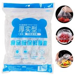 Disposable Plastic Bag Food Cover Wrap Elastic Food Bags Bowl Dish Cover Fresh Keeping Bag Leakproof Containers Food Storage