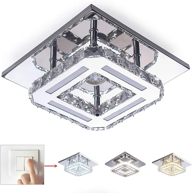 Decorative LED Ceiling Lamp Chandelier Crystal Chandeliers for Home Kitchen Bedroom Living Modern Dining Hall -Energy Efficient