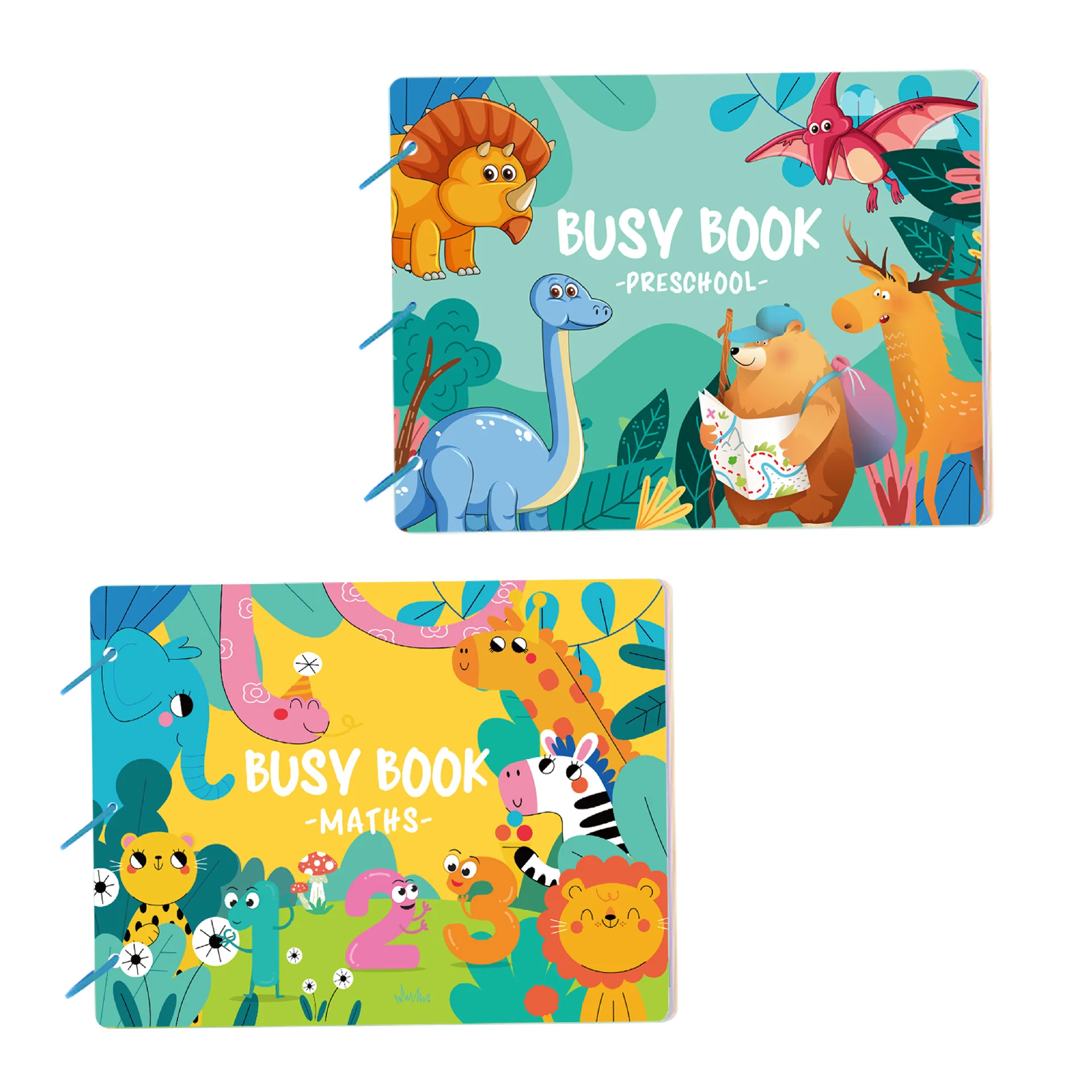 كتب مشغولة للتعليم المبكر للأطفال، كتاب هادئ مع أنشطة تمزيق ولصق