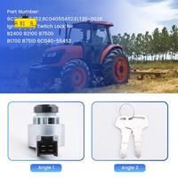 ABIB -Ignition Key Switch Lock For Kubota B2400 B2100 B7500 B1700 B7510 6C040-55452