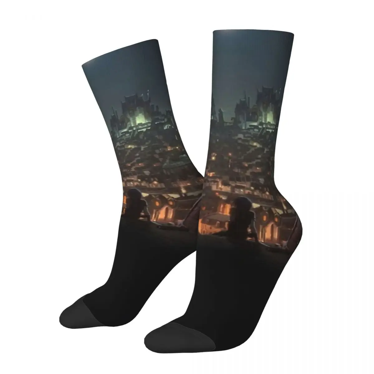 Vintage Jinx und vi verrückte Herren Kompression socken Unisex Arcane League der Legenden Street Style nahtlos bedruckte lustige Crew Socke