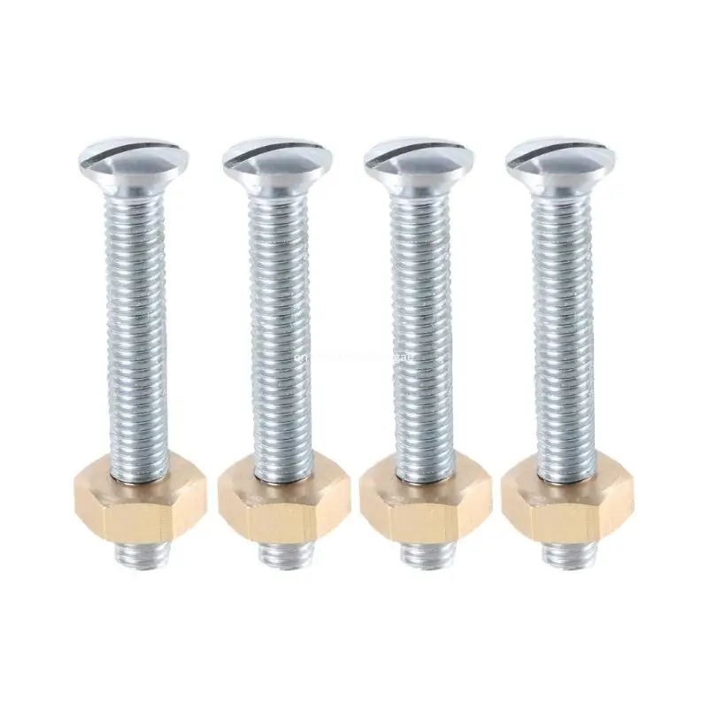 4Pcs 6mm Stainless Steel Turntable Panel Fixing Screws Nut For Garrard 301 New Dropship