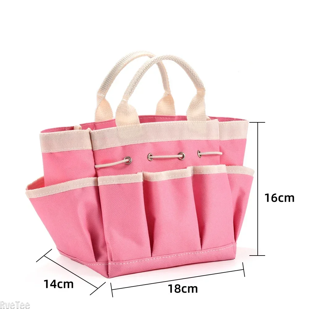 High Quality Professional Tool Bag with Multi Pocket Garden 600D Oxford Multi-Purpose Tool Pouch for Gardening Yard Lawn Work