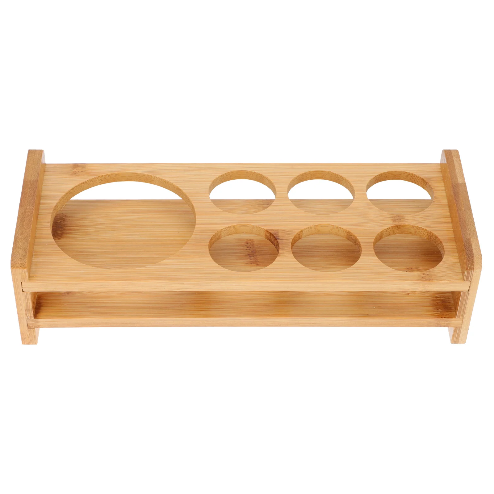 

Bamboo Cup Holder Sturdy Safe Design Avoid Falling Damage Decor Home Office Restaurant Bar Party Storage Cup Rack