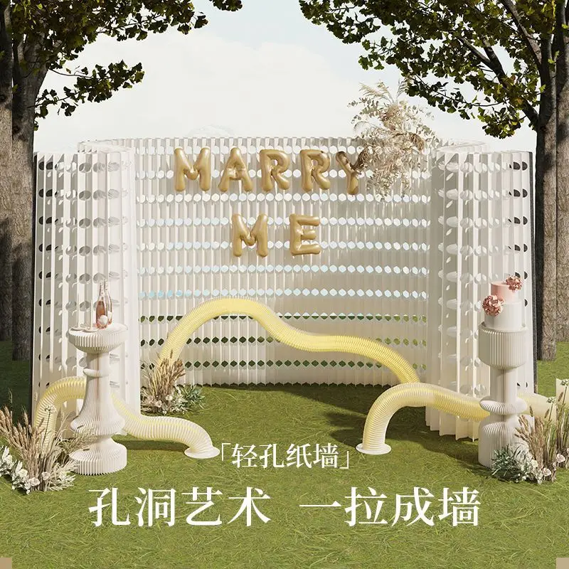 Office screen partition wall folding push-pull mobile light commercial exhibition partition wall is simple and stable