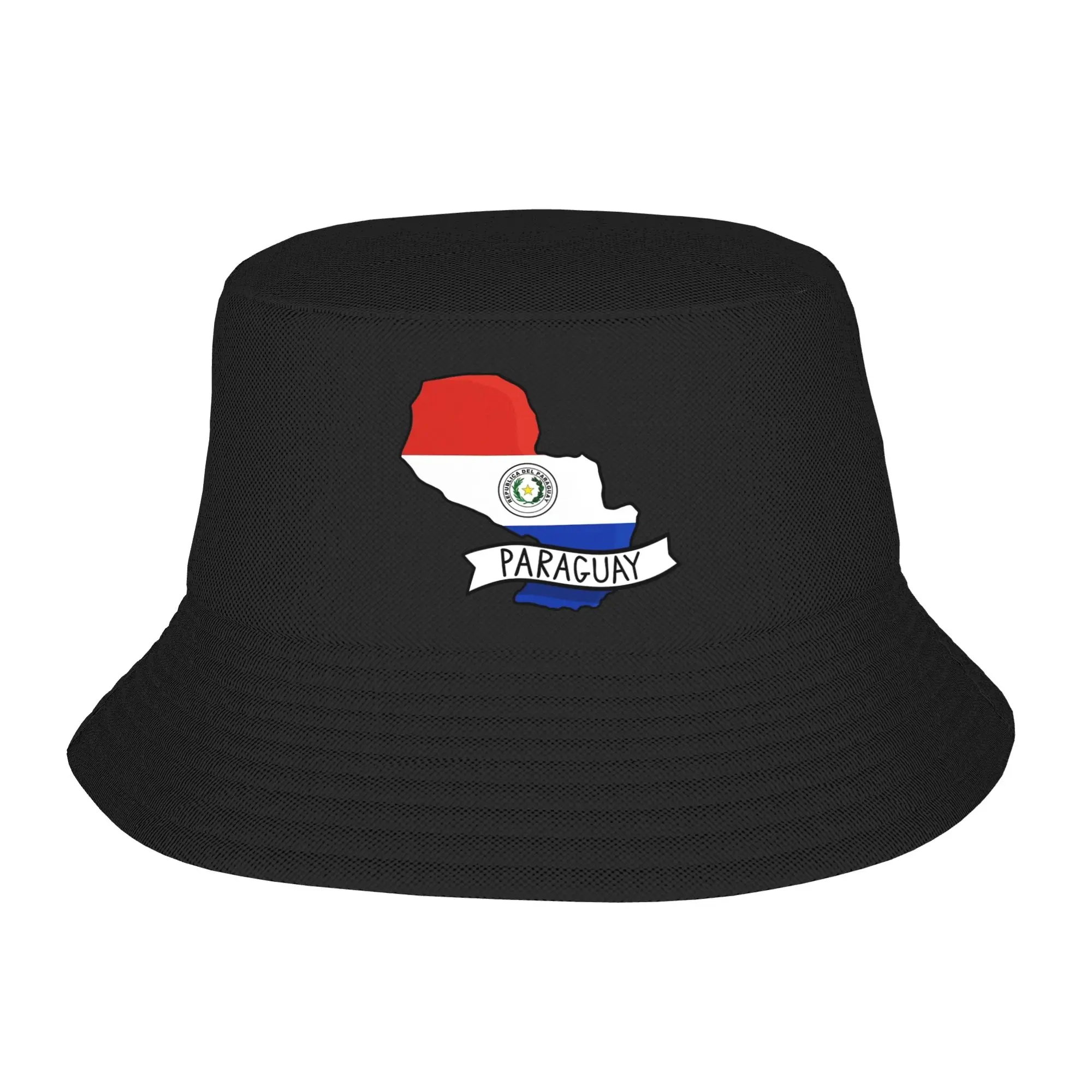 Paraguay Flag Bucket Hat Gift For Kid Lovely  Vocation Caps For Travel UV Protection