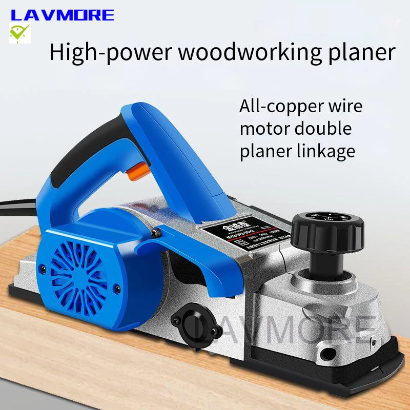 90 inverted electric planer Hand Planer,1600W 11000RPM,Wood Cutting Power Tools with 2mm Adjustable Cut Depth,Ideal Planer Wood