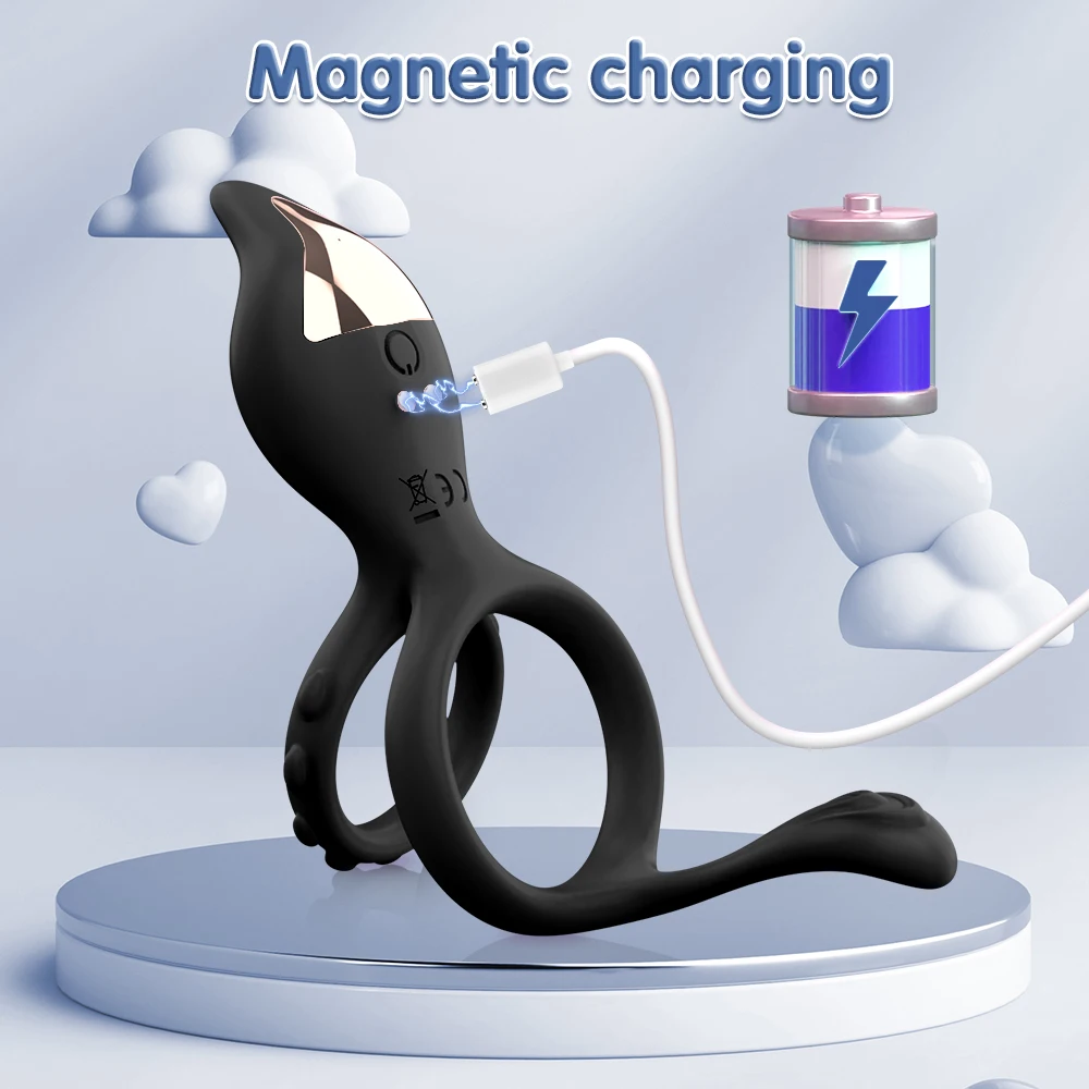 Кольцо на член с дистанционным управлением, вибратор, стимулятор клитора, рукав для кольца пениса, секс-игрушки для мужчин, пар, мужские кольца на член целомудрия