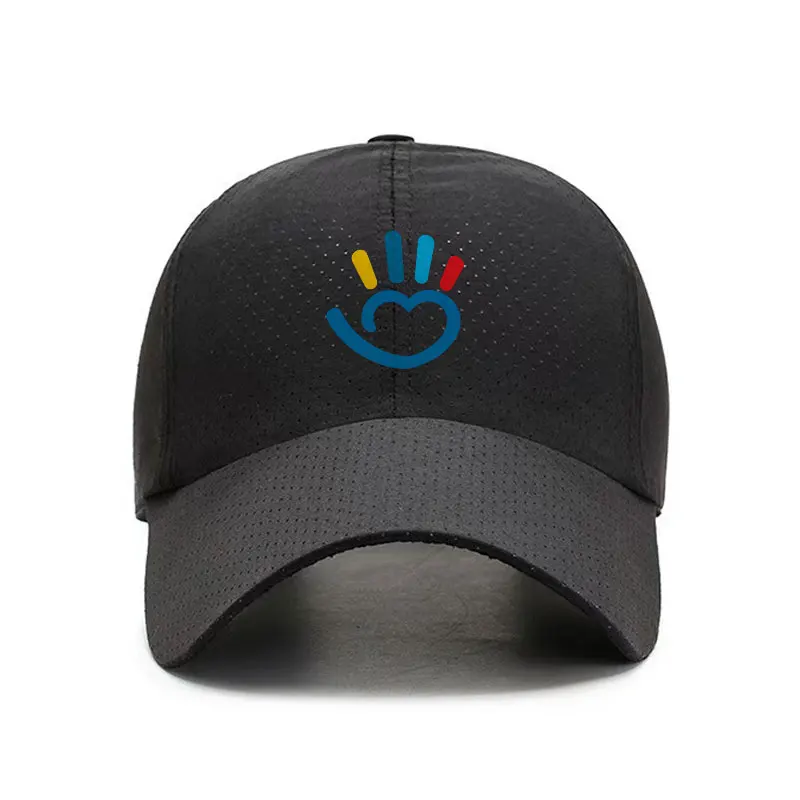Colorful Hand Eye Graphic Quick Dry Baseball Cap Breathable Adjustable Sports Hat