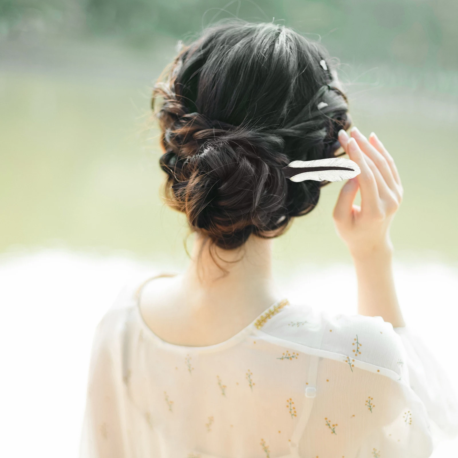 

Wood Ancient Style Chignon Decorative Ancient Style Hairpin Women Practical Bun Stick Handmade Wooden Accessories