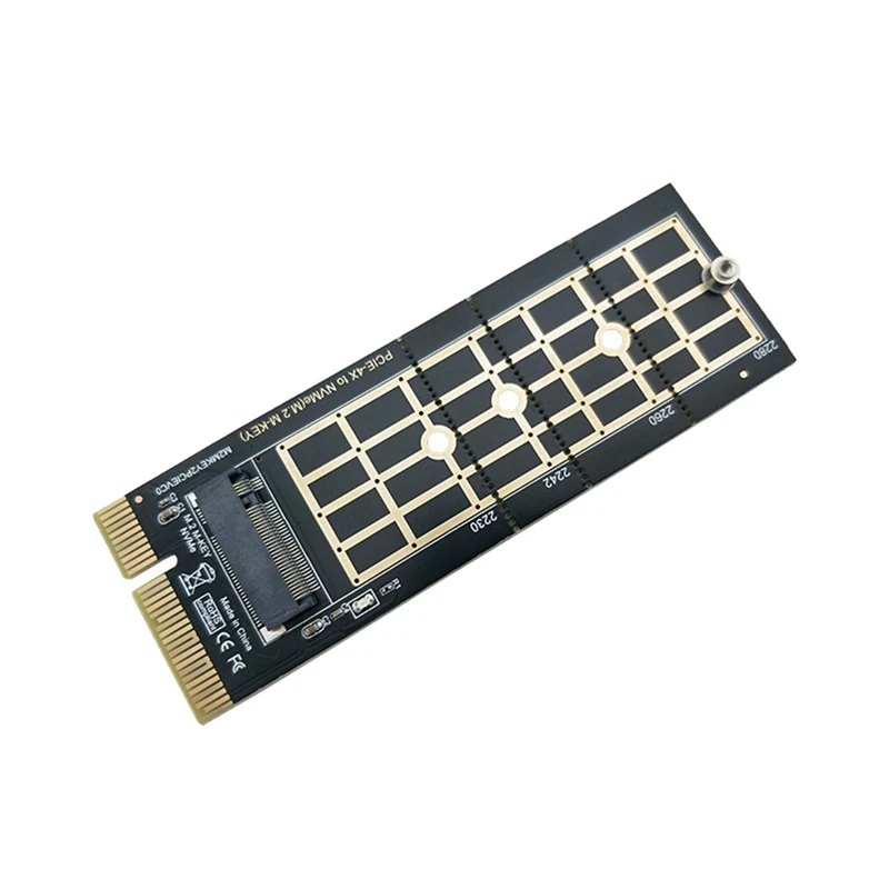 Top-PCI-E To M.2 Convert Adapter Nvme SSD Adaptor Card PCI-E 3.0 X4 To Nvme M.2 Adapter Support 2230 2242 2260 2280 SSD