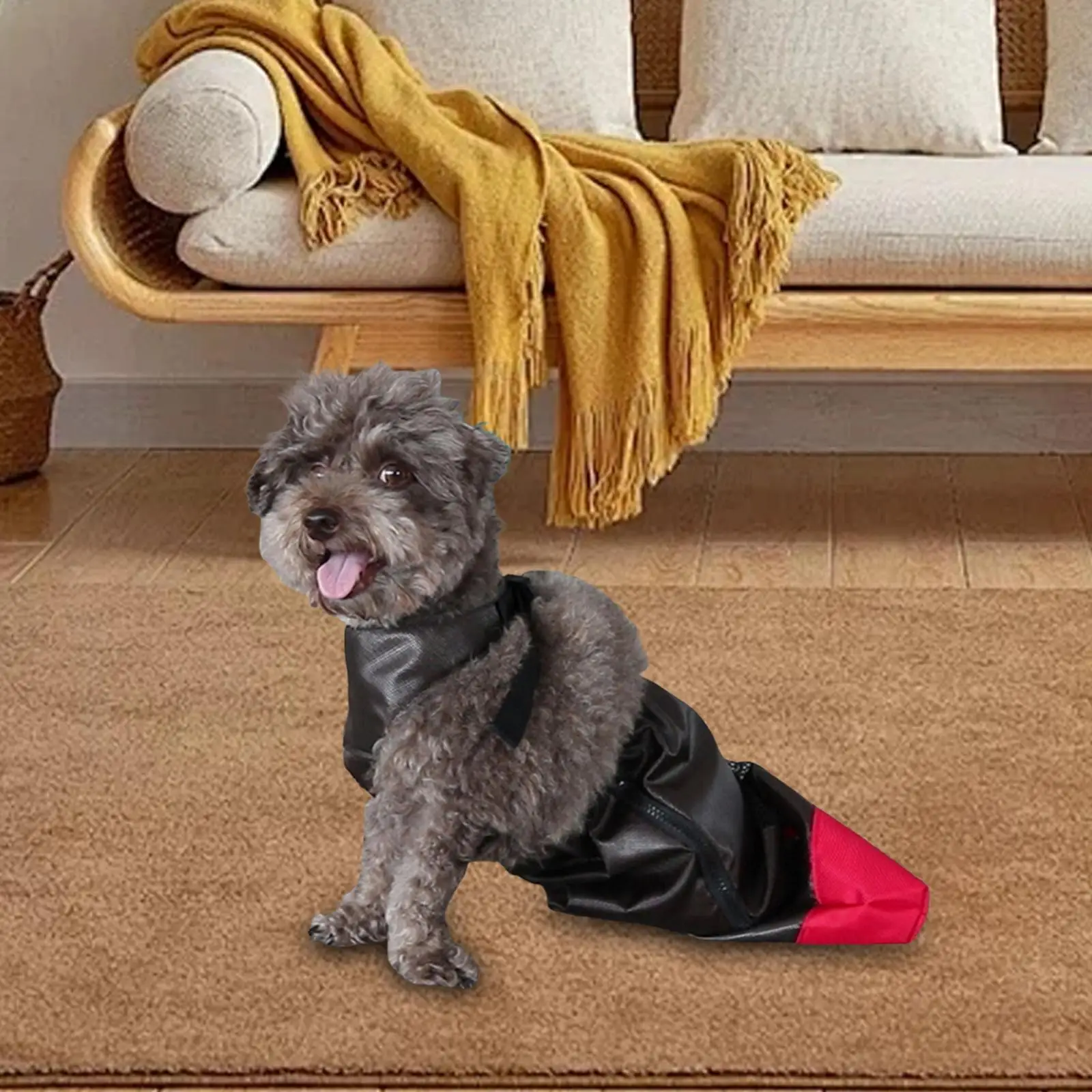 Adjustable Dog Drag Bag for Paralyzed Rear Legs Breathable Oxford Carrier Pouch for Disabled Pets Outdoor Walking Support