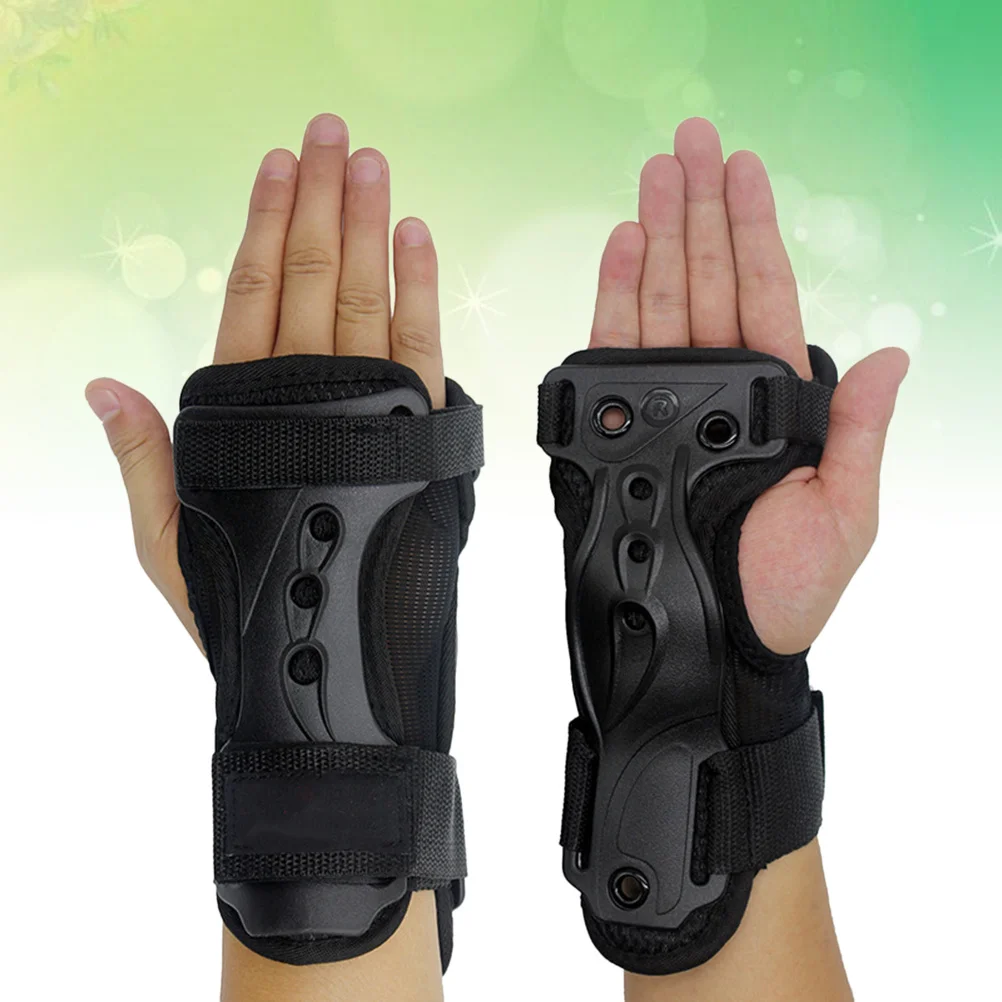 

1 Pair Skating Protector Wrist Pads Protector For Skating Cycling Skateboard Roller Sports Safety Gear Xl Black