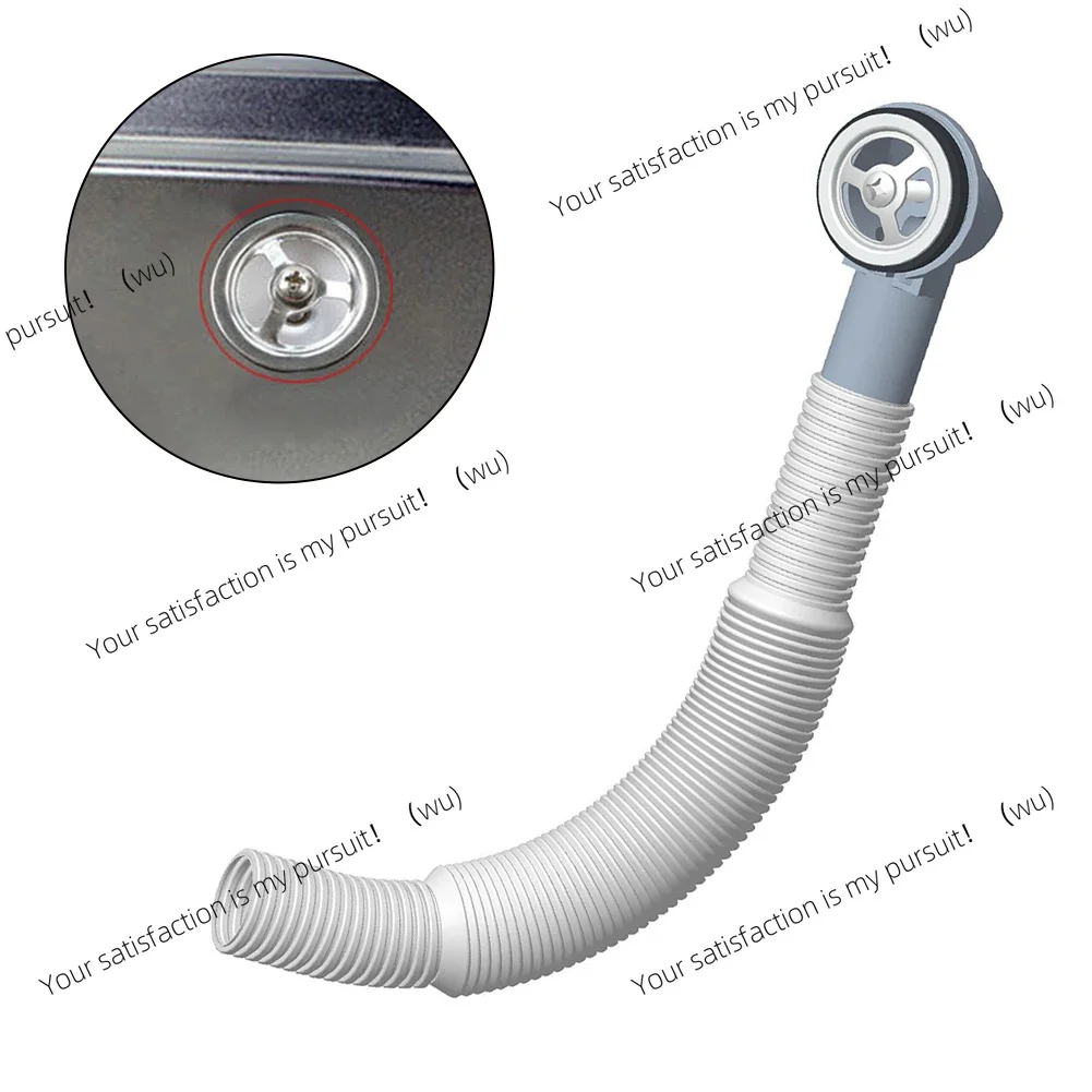 Circular Sink Overflow Pipe Washbasin Drain Replacement for Kitchen Sink Connecting Pipe