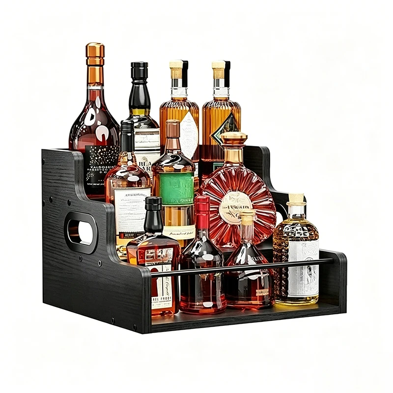 Detachable Wine Bottle Holders Bar Restaurant Minimalist Cup Holder Kitchen 3 Layer Coffee Storage Frame Nordic Liquor Shelf
