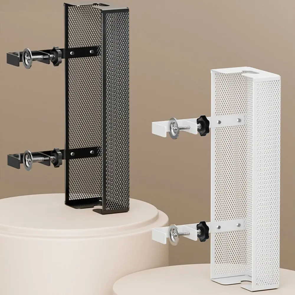 

Steel Minimalist Cable Management Clamp No Drilling Cable Tray Power Strip Sturdy Cord Holder Wire Management