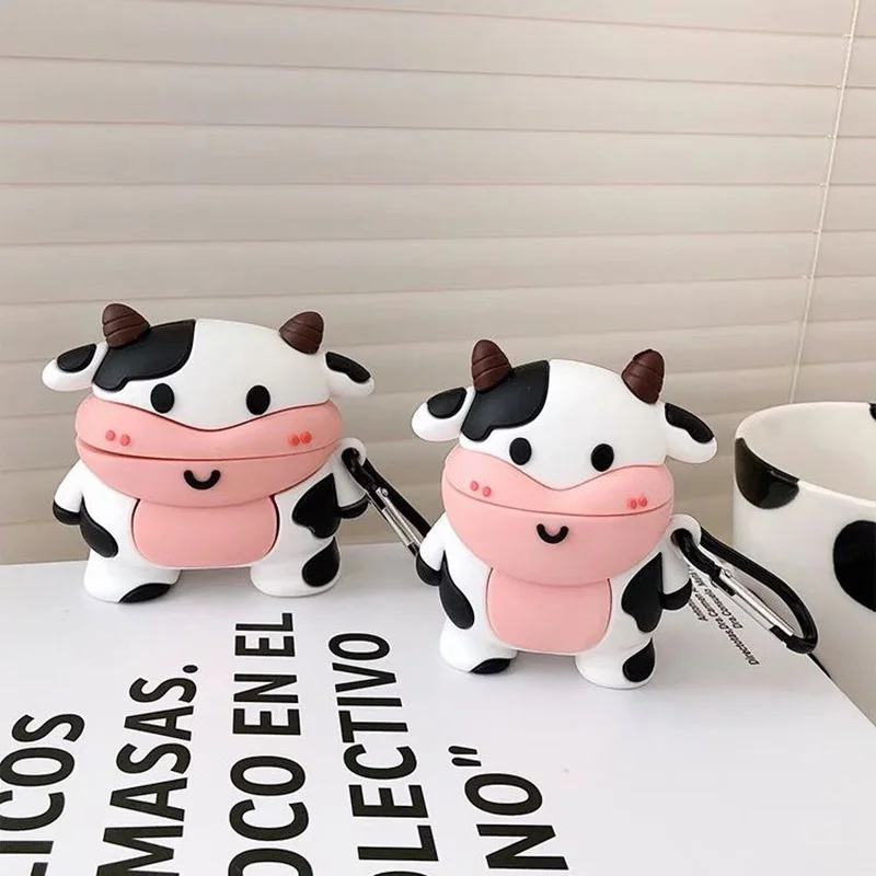 جراب سماعة أذن لاسلكية ثلاثية الأبعاد كرتونية لطيفة لسماعات أبل ، جراب سماعة أذن ، صندوق سماعة رأس ، جديد ، 1 ، 2 ، 3 ، Pro ، 2 ، 3