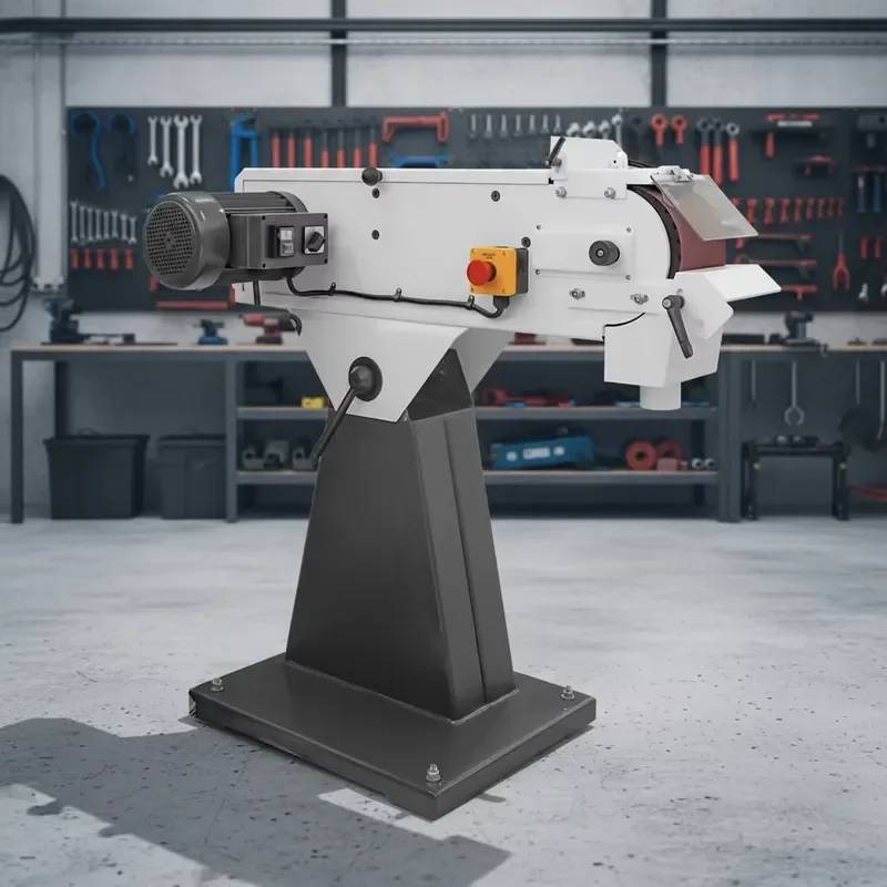 400V 2 Speeds Metal Belt Sanding Machine with New Motor Core Component