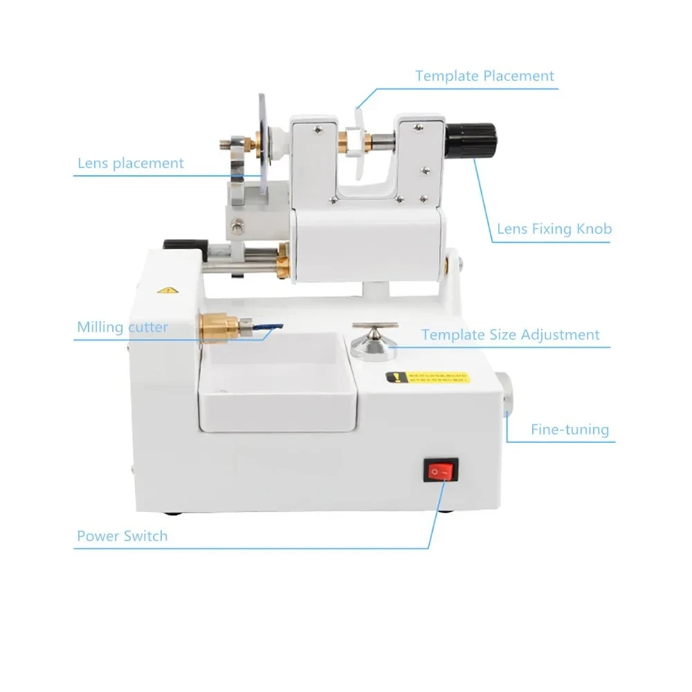 CP-4A Electric Lens Cutter, 70W Optical Milling Edging Machine