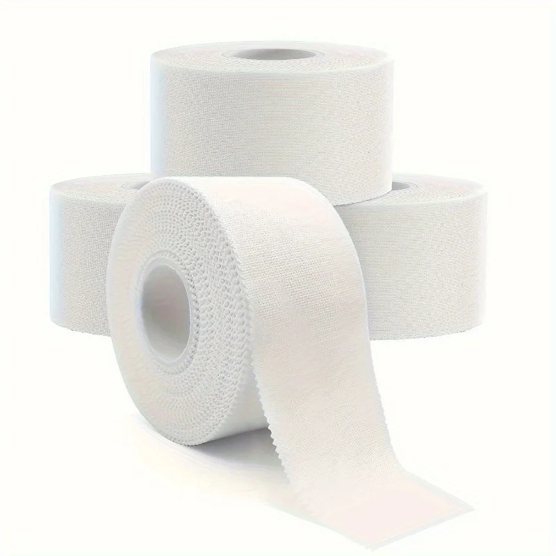 YITAPE 1 Rolo de Fita Esportiva Branca Profissional para Atletas, Fita Rígida para Enfaixamento de Lesões no Punho, Tornozelo, Joelho e Primeiros Socorros