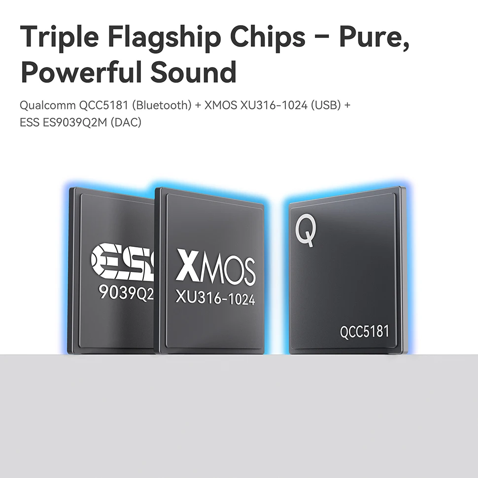 Amplificatore per cuffie portatile Khadas Tea Pro con display magnetico/0,95"/BT5.4/2100mAh/ESS ES9039Q2M, supporto PCM 768/DSD 512/3.5/4.4mm