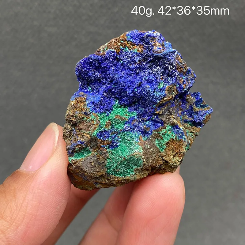 100% natural azurite and malachite symbiotic raw stone mineral specimen healing crystal gem collection